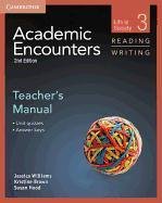 Academic Encounters Level 3 Teacher's Manual Reading and Writing: Life in Society Williams Jessica