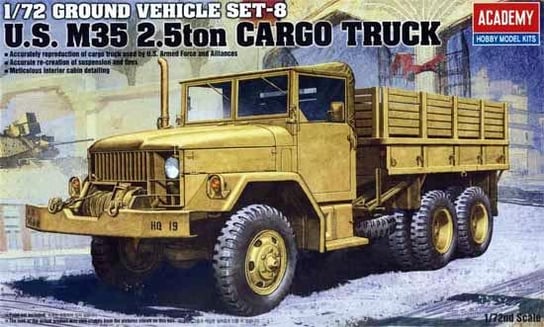 Academy, U.S. M35 2.5ton Cargo Truck, Model do sklejania, 12+ Academy
