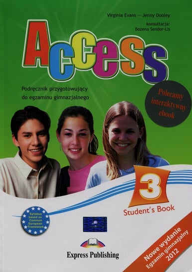 Access 3 set Student's Book + eBook. Gimnazjum Evans Virginia, Dooley Jenny, Sendor-Lis Bożena