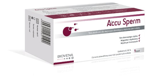 Accu Sperm, test płodności dla mężczyzn, 1 sztuka Biovena