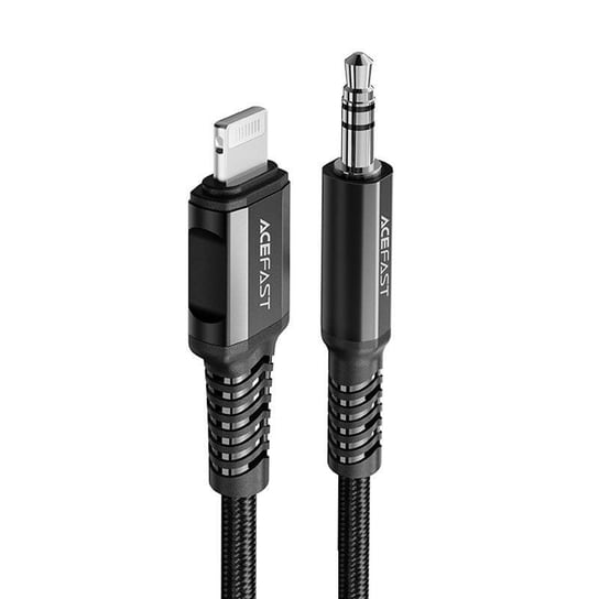Acefast Kabel Audio Mfi Lightning - 3,5Mm Mini Jack (Męski) 1,2M, Aux Czarny (C1-06 Black) Acefast