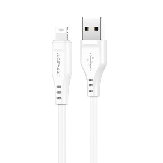 Acefast kabel MFI USB - Lightning 1,2m, 2,4A biały (C3-02 white) Acefast