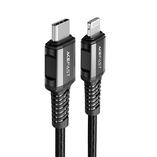 Acefast kabel MFI USB Typ C - Lightning 1,2m, 30W, 3A czarny (C1-01 black) Acefast