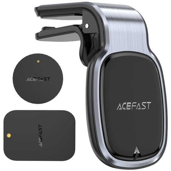 Acefast magnetyczny samochodowy uchwyt do telefonu na kratkę wentylacji szary (D16 grey) Acefast