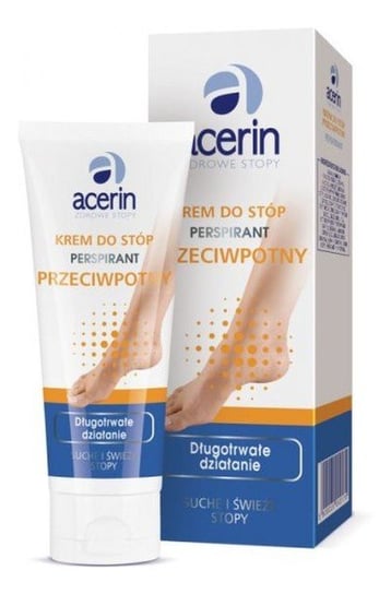 Acerin, Zdrowe Stopy, krem przeciwpotny do stóp Perspirant, 75 ml Acerin