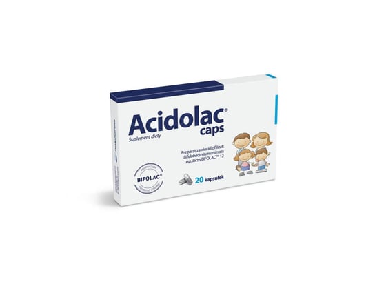 Acidolac Caps, suplement diety, 20 kapsułek Polpharma