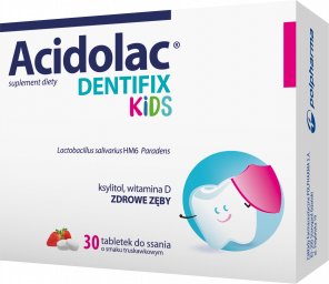 Acidolac, Dentifix Kids, Suplement diety, tabletki do ssania, 30 szt. Acidolac