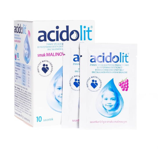 Acidolit. smak MALINOWY, 10 saszetek Polpharma