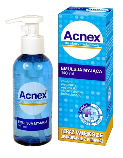Acnex, emulsja myjąca, 140 ml Farmina