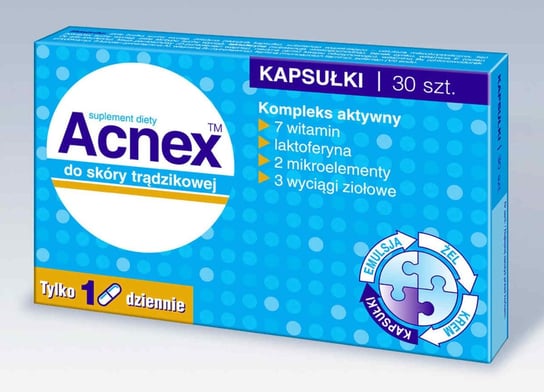 Acnex, suplement diety, 30 kapsułek Acnex