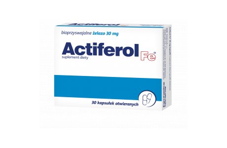 Actiferol Fe, 30 mg, suplement diety, 30 kapsułek Polski Lek