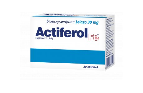 Actiferol Fe, 30 mg, suplement diety, 30 saszetek Polski Lek
