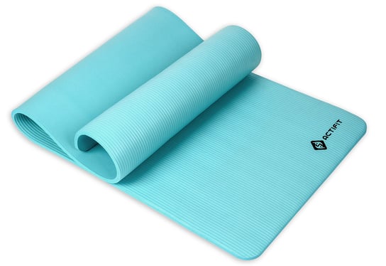 ACTIFIT, Mata do ćwiczeń NBR Tadana, 180x65x1,5cm, turkusowa ACTIFIT