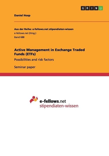 Active Management in Exchange Traded Funds (ETFs) Hosp Daniel