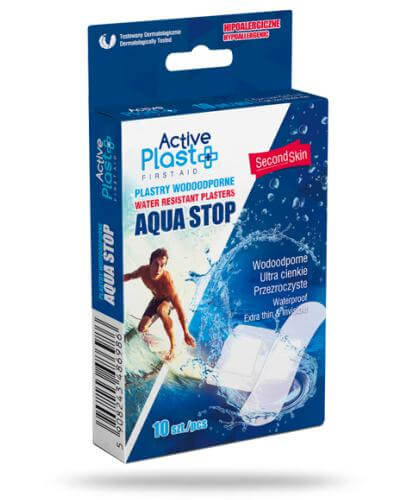 Active Plast, Plastry opatrunkowe wodoodporne mix, 10 szt. Active Plast