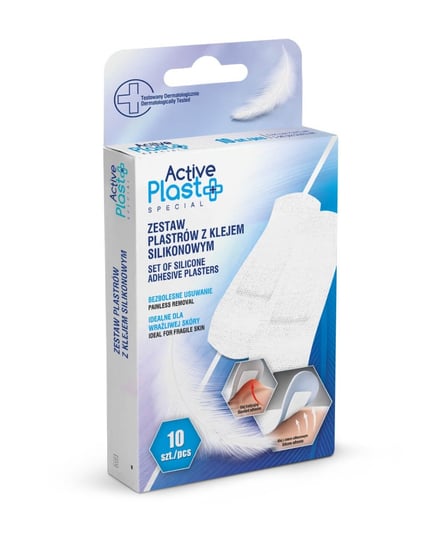 ActivePlast, Special, Zestaw plastrów z klejem silikonowym, 10 sztuk ActivePlast