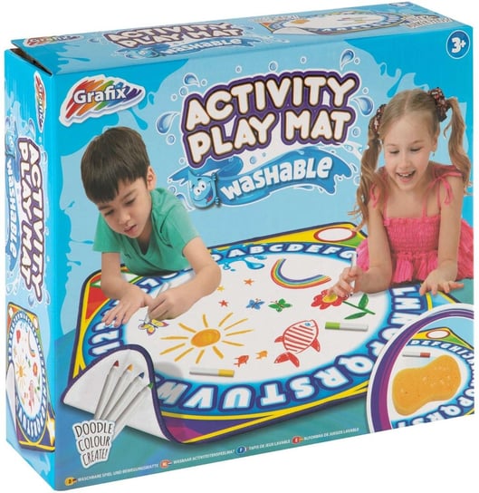 Activity Play Mat Zmywalna mata tablica do rysowania + mazaki Grafix