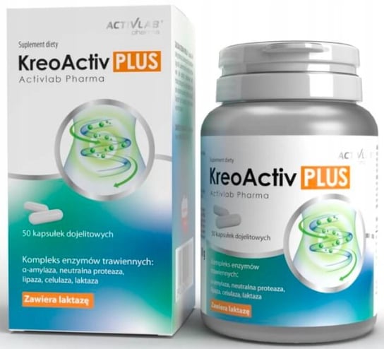 ActivLab, Kreoactiv Plus, Tabletki na trawienie, 50 kaps. Activlab