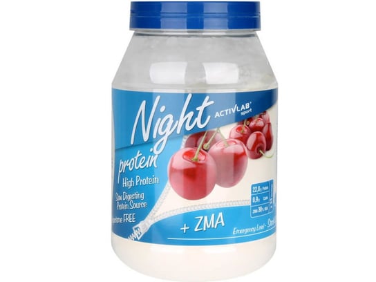 ActivLab, Odżywka białkowa, Night Protein ZMA, 1000 g, jogurt-wiśnia ActivLab