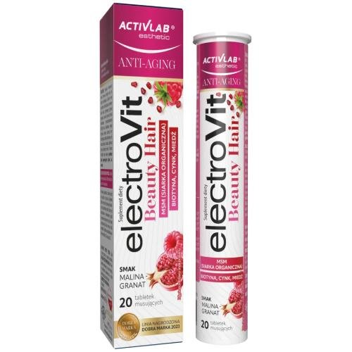 Activlab Pharma, ElectroVit Beauty Hair, Malina-granat, 20 tab. mus. ActivLab