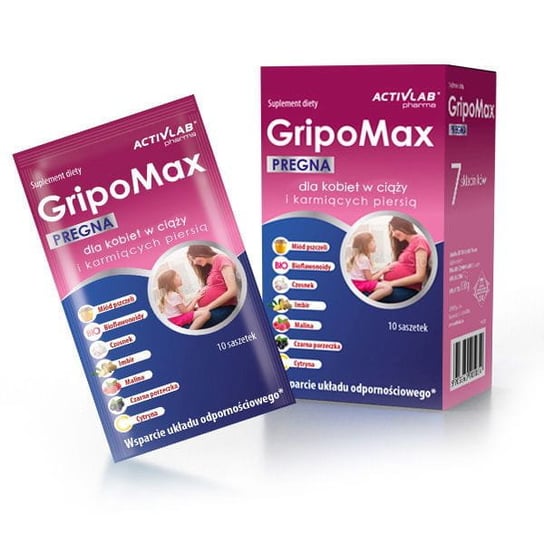 Activlab Pharma GripoMax Pregna, suplement diety, 10 saszetek Inna marka