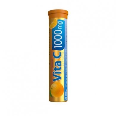Activlab Pharma Vita C 1000mg, suplement diety, smak pomarańczowy, 20 tabletek musujących Activlab