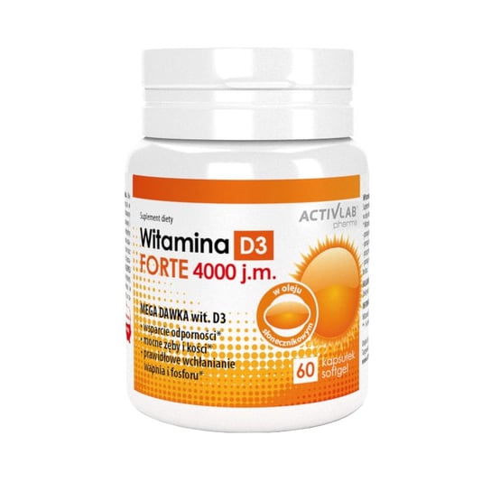 Activlab Witamina D3 Forte 4000 Iu Kapsułki 60szt. ActivLab