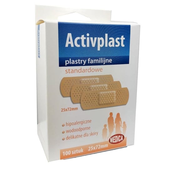Activplast, Plastry Familijne Standardowe, 100 Sztuk Active Plast