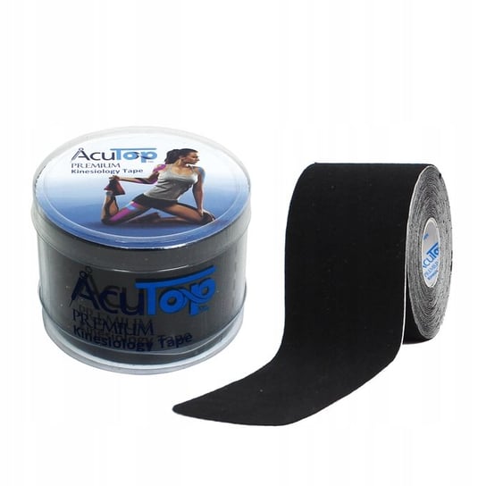 Acutop Premium Kinesiology Tape - Black + Pudełko AcuTop