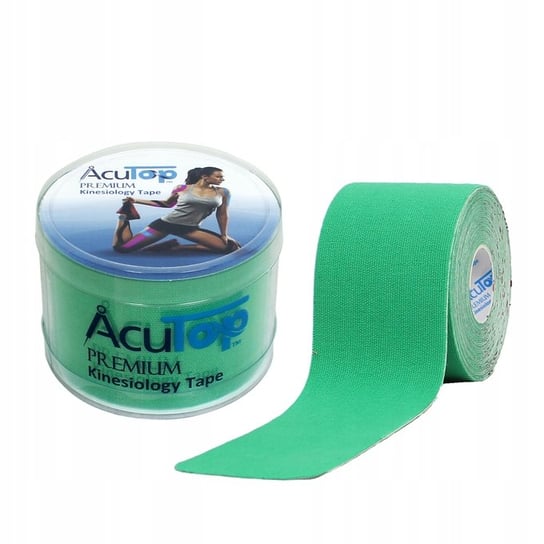 Acutop Premium Kinesiology Tape - Green + Pudełko AcuTop