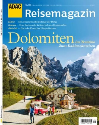 ADAC Reisemagazin Dolomiten in Trentino Adac Verlag, Adac Medien Und Reise Gmbh