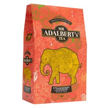 Adalbert's herbata czarna Strawberry & Soursop 80g Inny producent