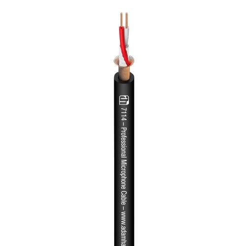 Adam Hall Cables 7114 BLK, Kabel mikrofonowy, 2 x 0,31 mm², czarny Adam Hall