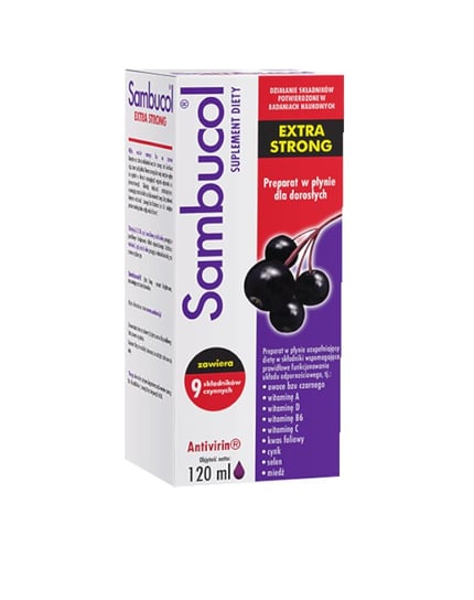 Adamed, Sambucol Extra Strong, suplement diety, 120 ml Adamed