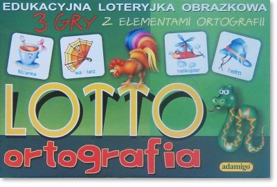 Adamigo, gra edukacyjna Lotto ortografia Adamigo