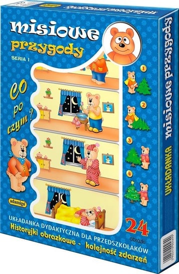 Adamigo, gra edukacyjna układanka Misiowe przygody Adamigo