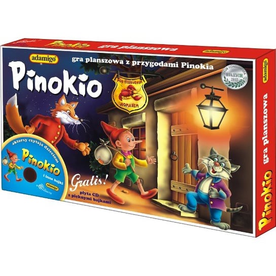 Adamigo, Pinokio, gra planszowa, z płytą Adamigo