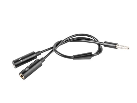 Adapter 4-pin - audio 3.5 mm(m)/(f) LANBERG, 0.20 m Lanberg