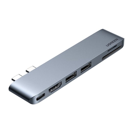 Adapter 6 w 1 UGREEN CM380 Hub USB-C dla MacBook Air / Pro (szary) uGreen