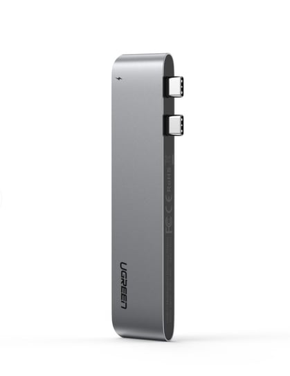 Adapter 6 w 2 UGREEN CM251 Hub USB-C dla MacBook Air / Pro (szary) uGreen