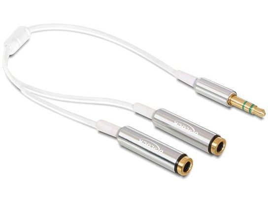 Adapter audio 3.5 mm - audio 3.5 mm/audio 3.5 mm DELOCK, 0.25 m Delock