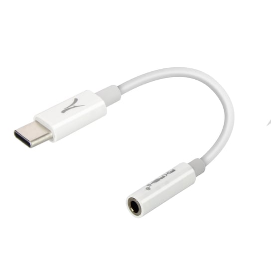 Adapter audio Akashi z USB-C na Jack 3.5 z obsluga dzwieku i mikrofonu — bialy Akashi