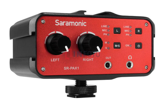Adapter audio Saramonic SR-PAX1 - dwukanałowy aktywny Inna marka