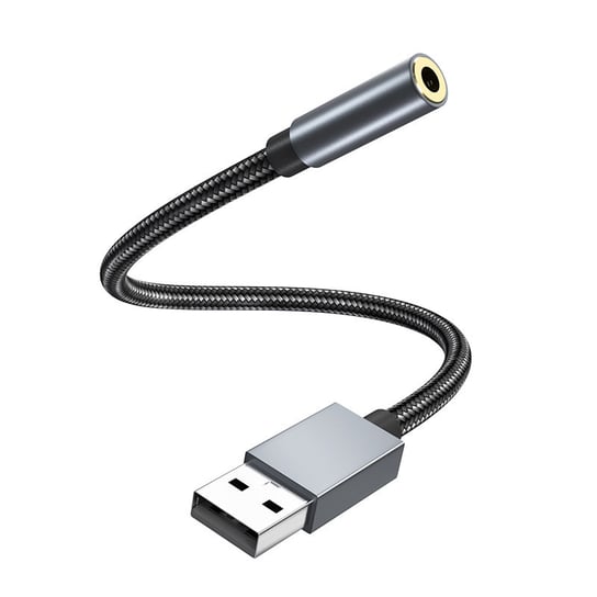 Adapter audio USB na 3,5 mm (żeński). Grey INF