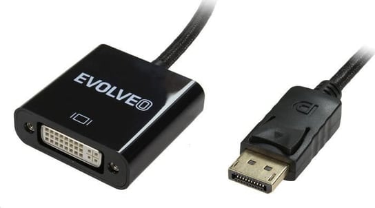 Adapter AV Evolveo DisplayPort - DVI-I czarny (EV-DP-DVI) Evolveo