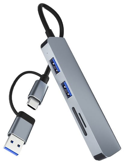 Adapter Bounn 5w2 USB / USB-C Hub USB 3.0 + 2x USB 2.0 + SD / TF micro SD Bounn