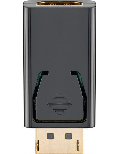 Adapter DisplayPort / HDMI™ 1.1, pozłacany - Wersja kolorystyczna Czarny Goobay