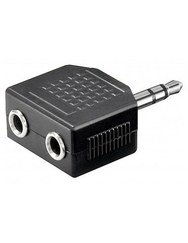 Adapter do słuchawek AUX, złącze jack 3,5 mm 1 na 2 - Połączenie typu Wtyk jack 3,5 mm (3-pinowy, stereo) Goobay