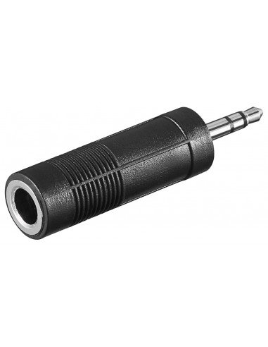 Adapter do słuchawek AUX, złącze jack 3,5 mm na 6,35 mm - Połączenie typu Wtyk jack 3,5 mm (3-pinowy, stereo) Goobay