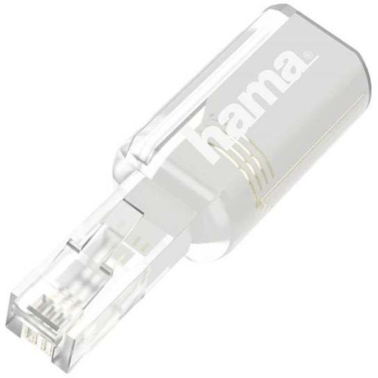 Adapter do telefonu analogowego - Hama - przezroczysty biały Hama